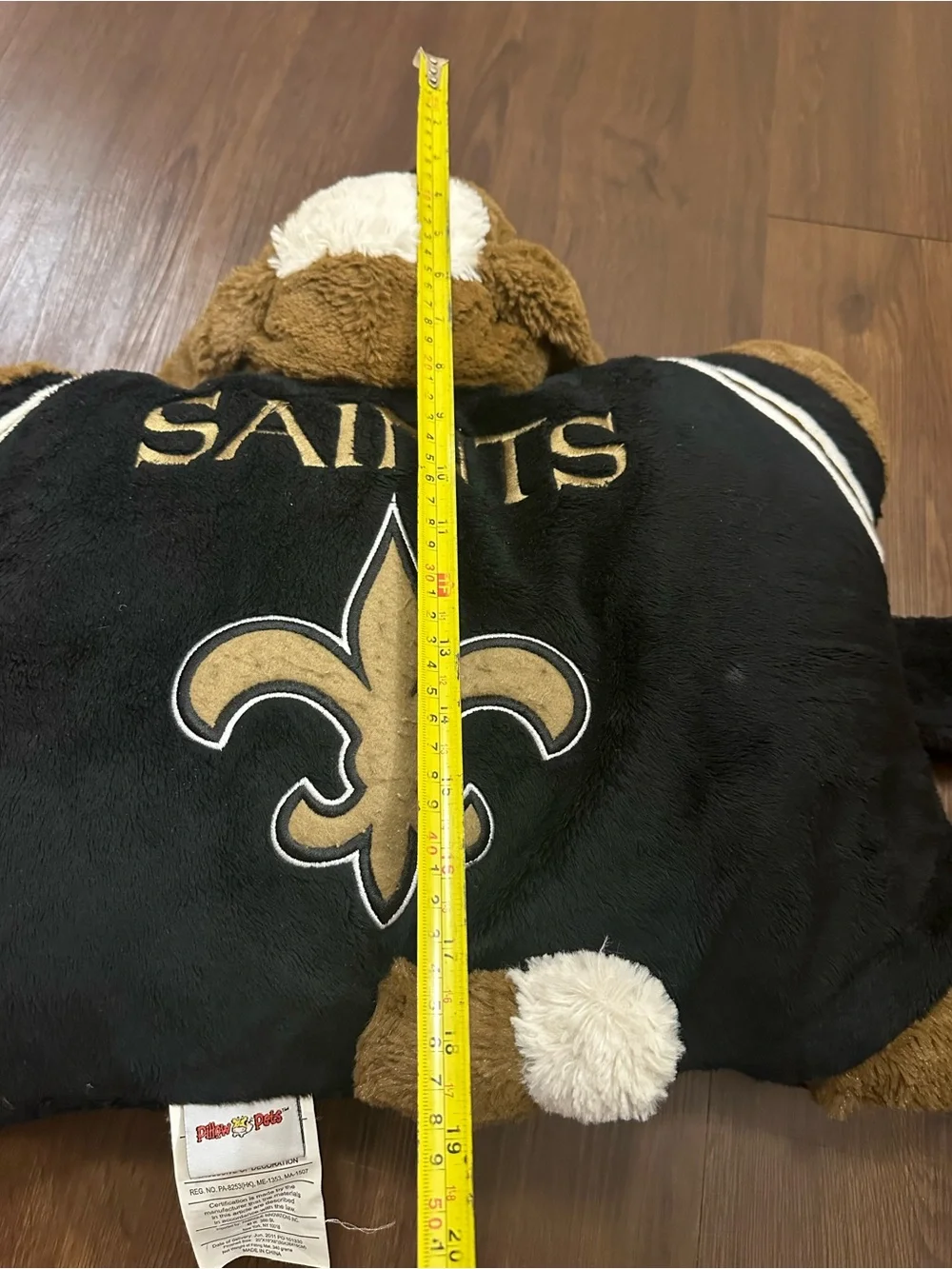 NFL New Orleans Saints Dog Football Pillow Pet